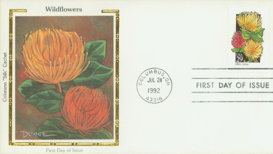 2669 - 1992 29c Wildflowers: Ohi'a Lehua - Mystic Stamp Company