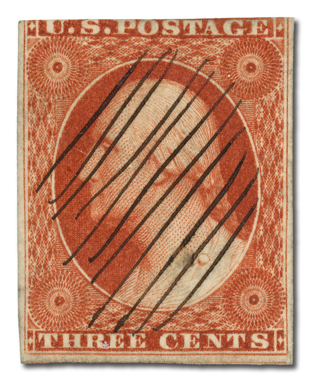 Lettre Ancienne USA 1851 – Timbre George Washington 3c (#Sc 11) – Natchez à Philadelphie