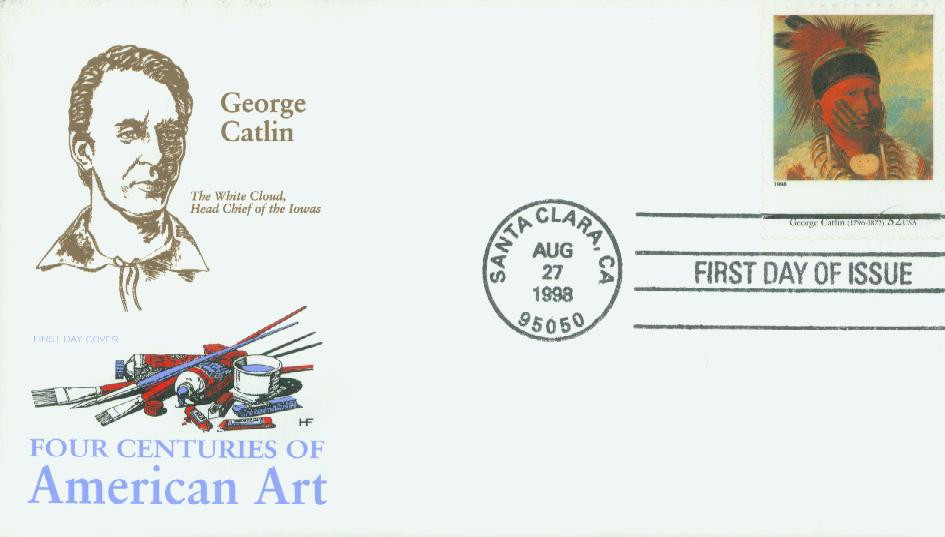 3236k - 1998 32c Four Centuries of American Art: George Catlin