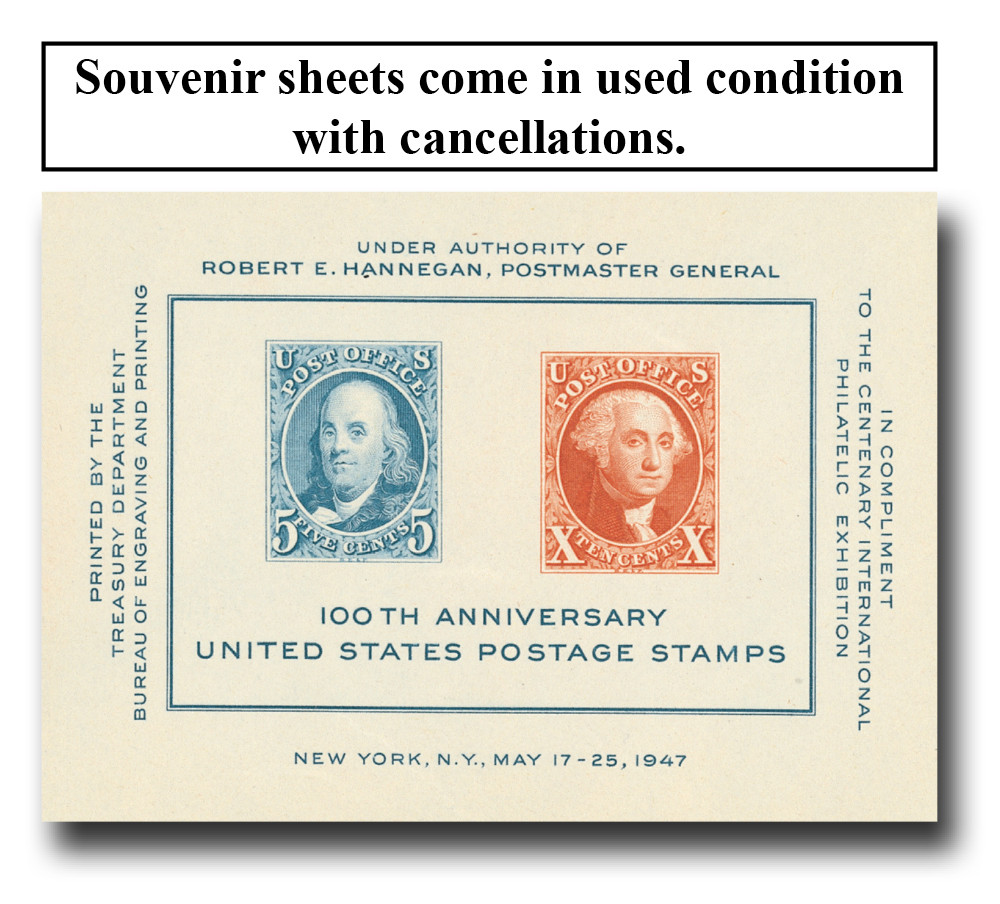 948 - 1947 CIPEX Souvenir Sheet - Mystic Stamp Company