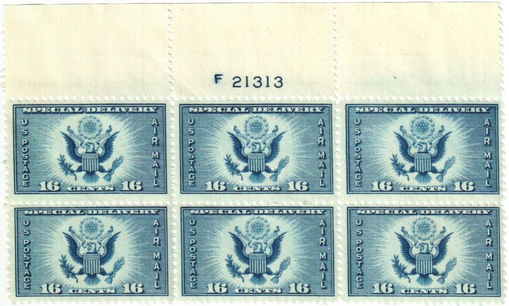 CE1 - 1934 16c Airmail Special Delivery, Dark Blue - Mystic Stamp