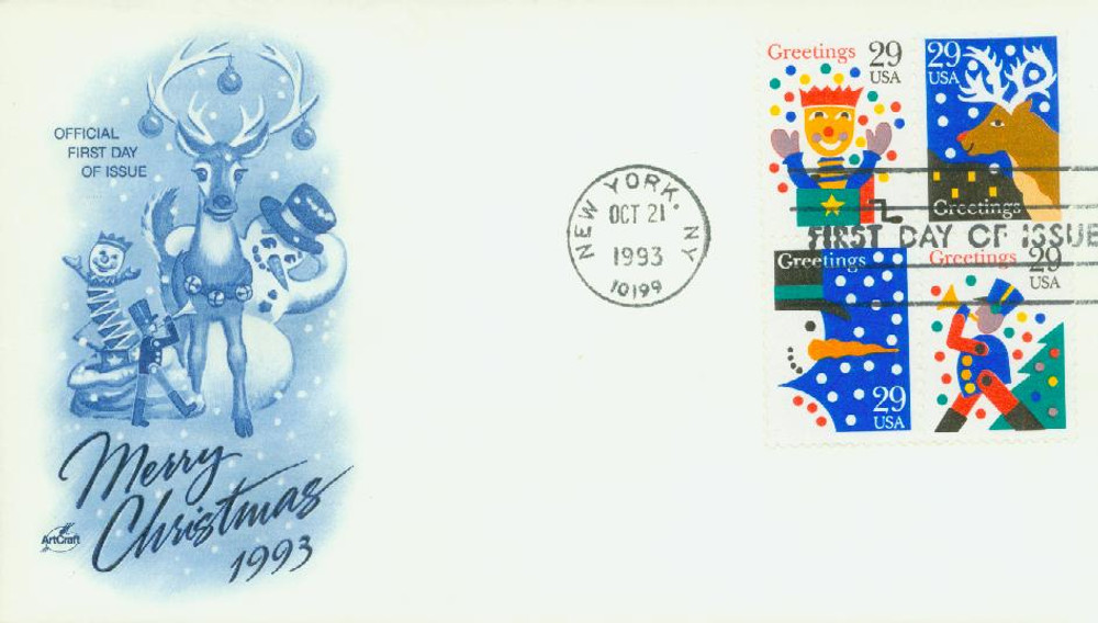 3127 外国切手 アメリカ 1993年 クリスマス 田型 2種 スウェーデン クリスマスの切手2種連刷 未使用 1993 - メルカリ
