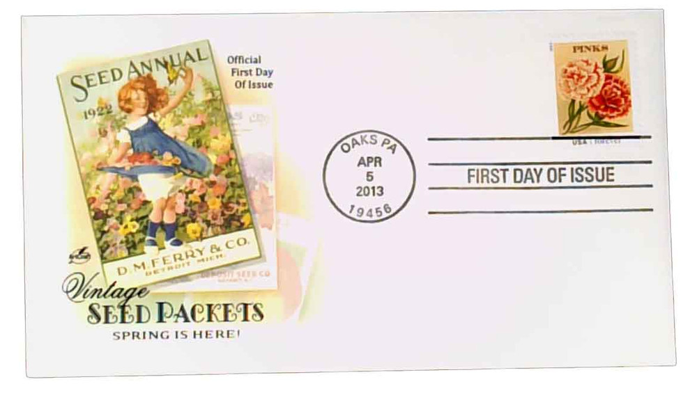 4759 - 2013 First-Class Forever Stamp - Vintage Seed Packets