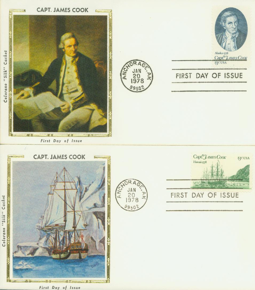 306770 -- Colorano Silk First Day Cover Set -- First Day Cover