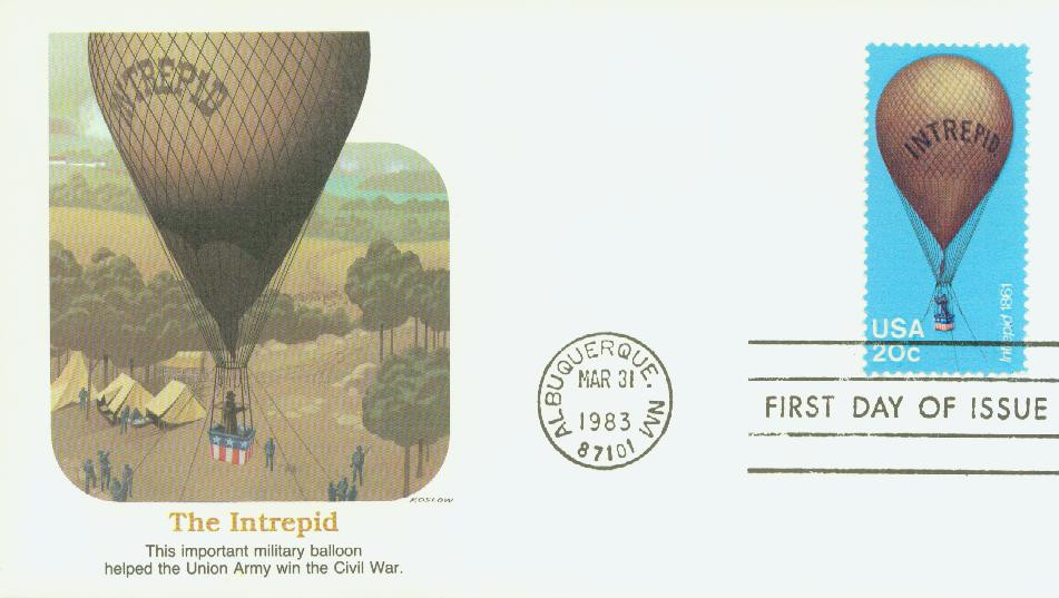 2032 - 1983 20c Balloons: Intrepid - Mystic Stamp Company