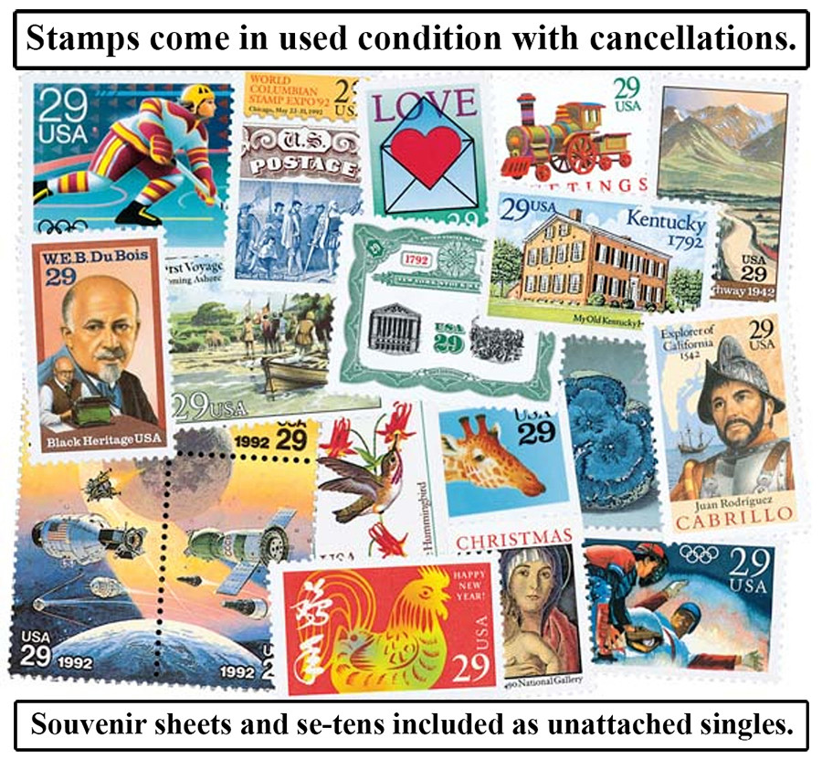 YS1992 - 1992 Commemorative Stamp Year Set - Mystic Stamp Company