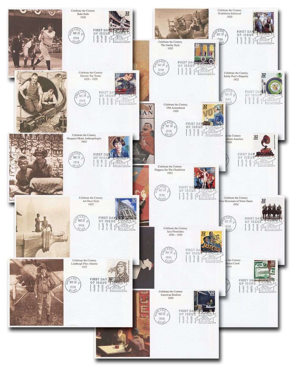 3184 - 1998 32c Celebrate the Century: 1920s - Mystic Stamp