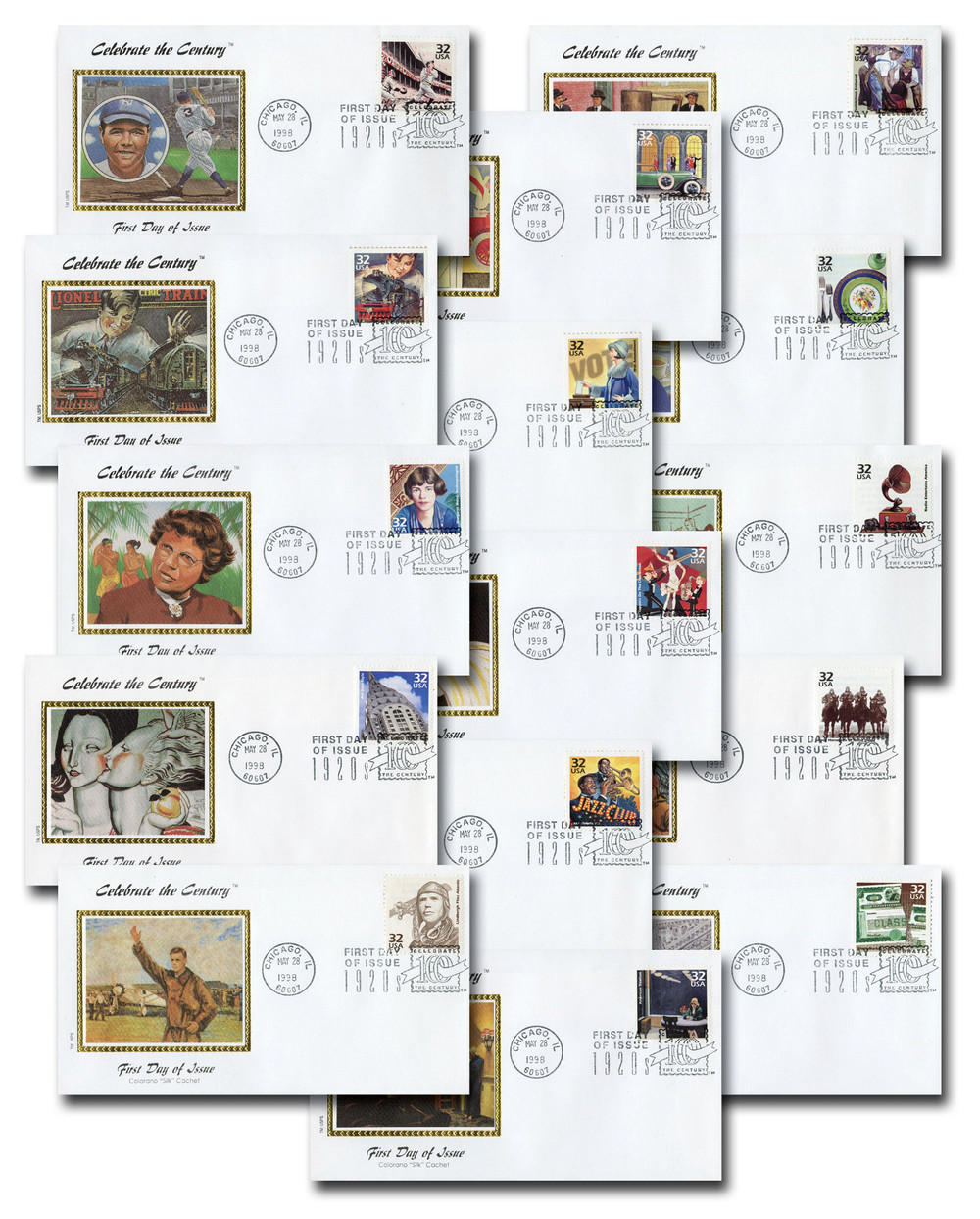 Celebrate the Century 切手シート
10完ファイルブック付き Amazon.com: Celebrate the Century 1990s - Sheet of Fifteen