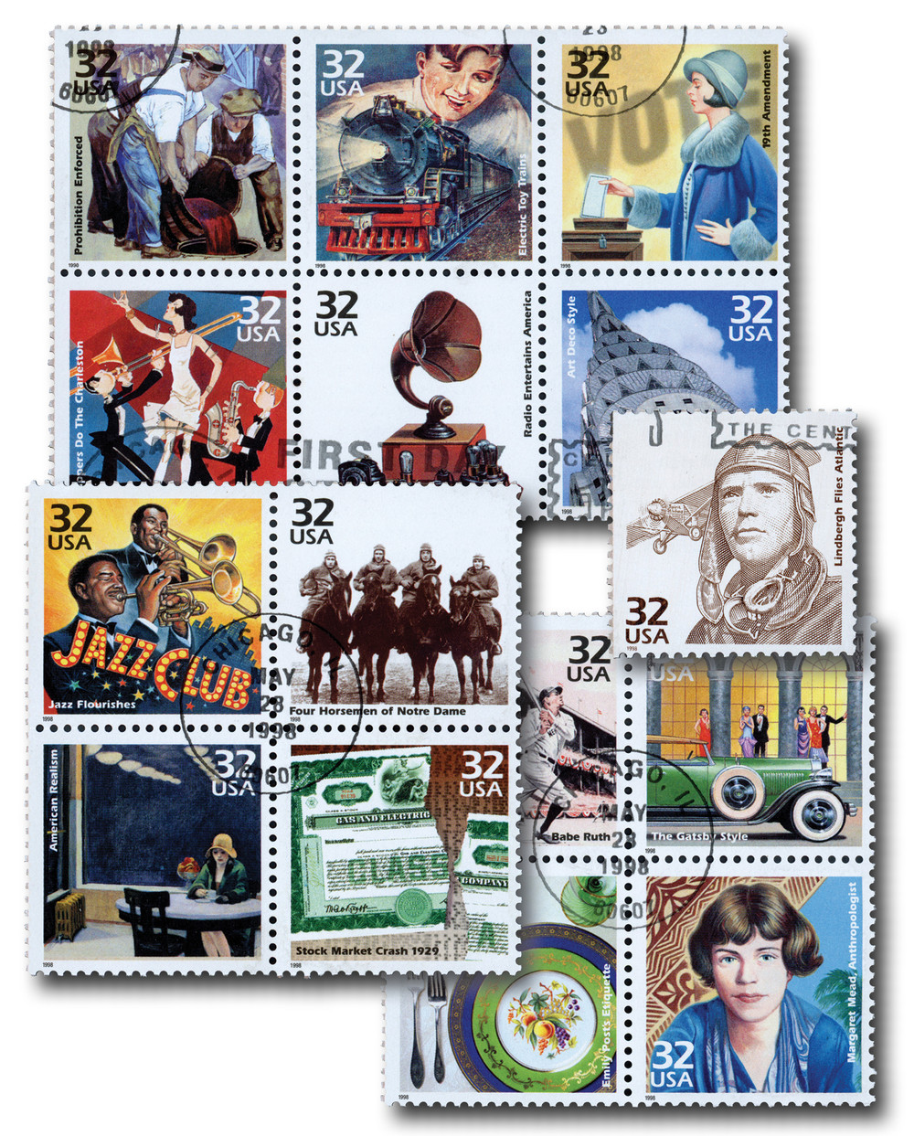 3184 - 1998 32c Celebrate the Century: 1920s - Mystic Stamp Company