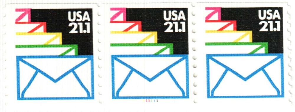 2150 - 1985 21.1c Sealed Envelopes - Mystic Stamp Company