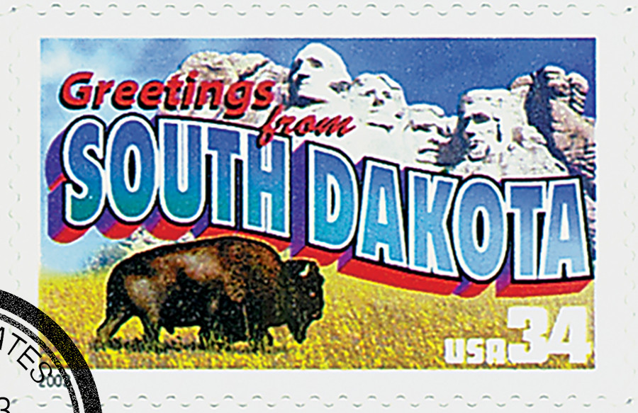 3601 - 2002 34c Greetings From America: South Dakota - Mystic