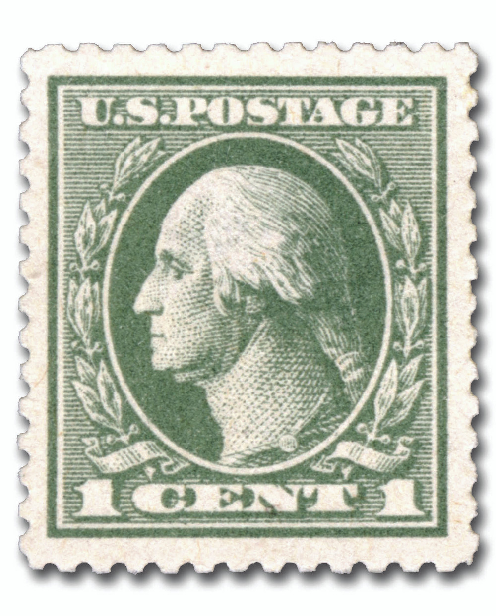 536 - 1919 1c Washington, Gray Green, Offset Printing