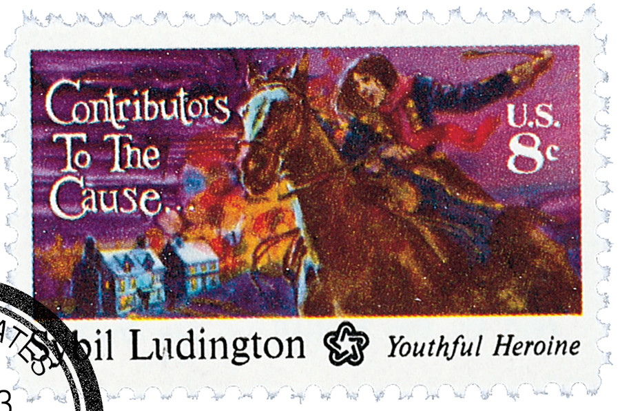 1559 - 1975 8c Contributors to the Cause: Sybil Ludington - Mystic