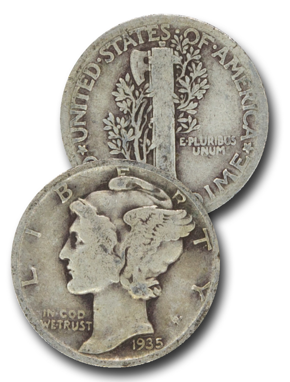 CD-935D - 1935-D Mercury Dime - Mystic Stamp Company