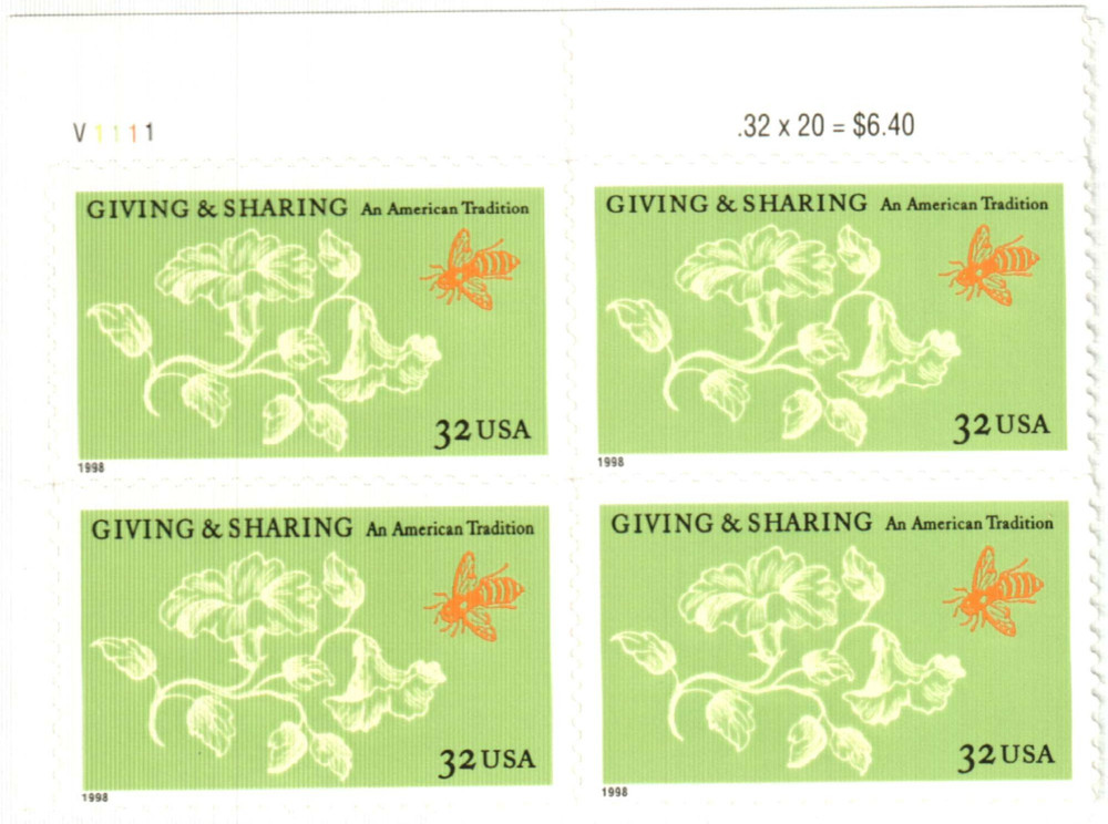 323627 -- Mint Plate Block -- Mint Stamp(s)