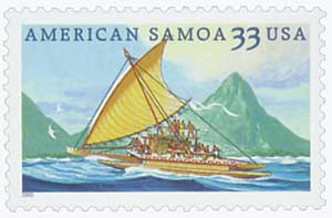 切手33 3389 - 2000 33c American Samoa - Mystic Stamp Company
