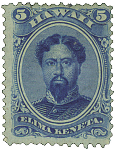 【未開封】KING KAMEHAMEHA（キング カメハメハ）6年 750ml H32 - 1866 5c King Kamehameha V, Blue, Hawaii - Mystic Stamp Company
