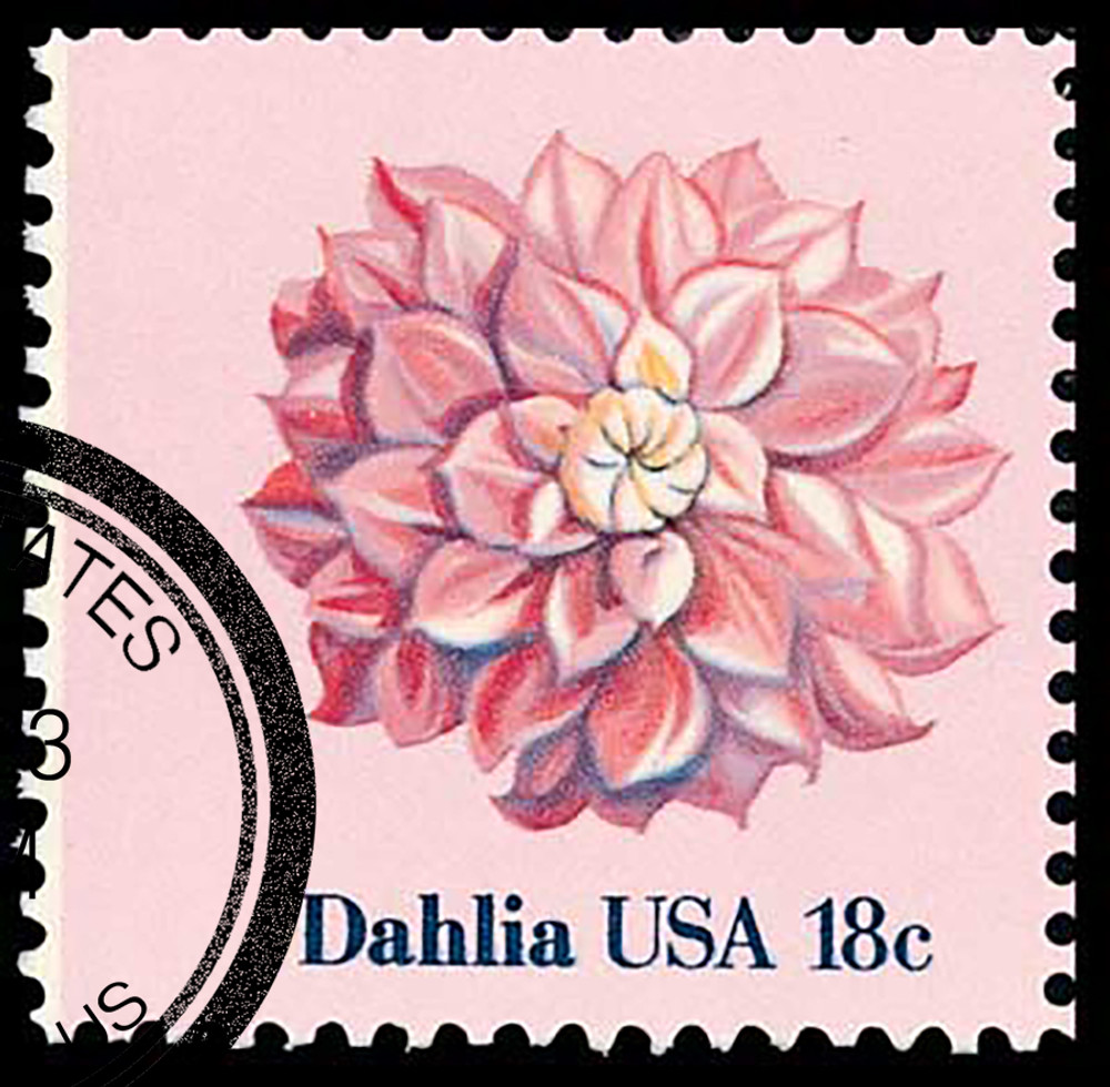 1878 - 1981 18c Flowers: Dahlia - Mystic Stamp Company