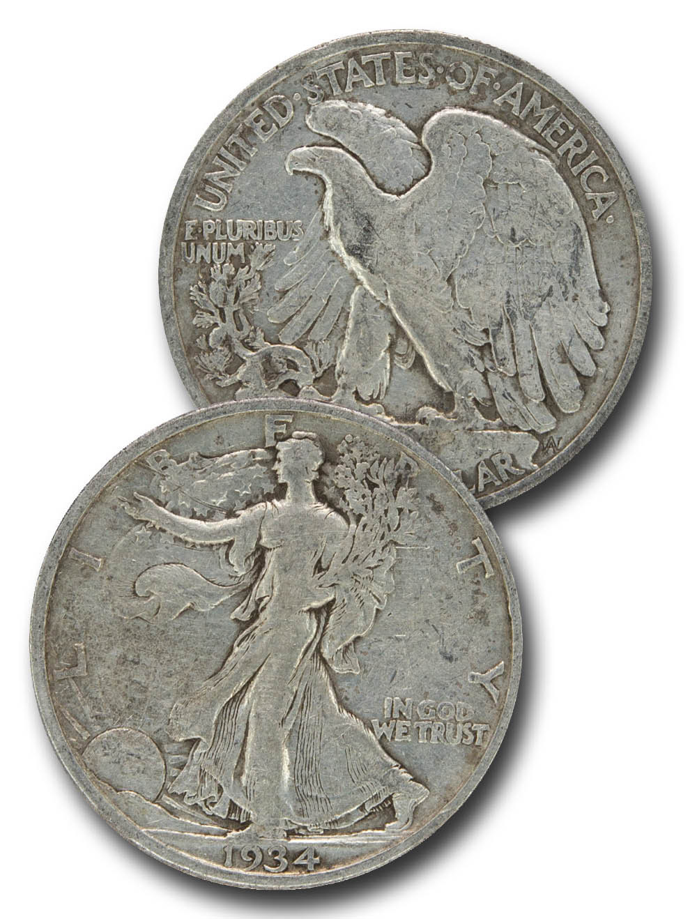 CH-934D - 1934-D Walking Liberty Half Dollar - Mystic Stamp Company