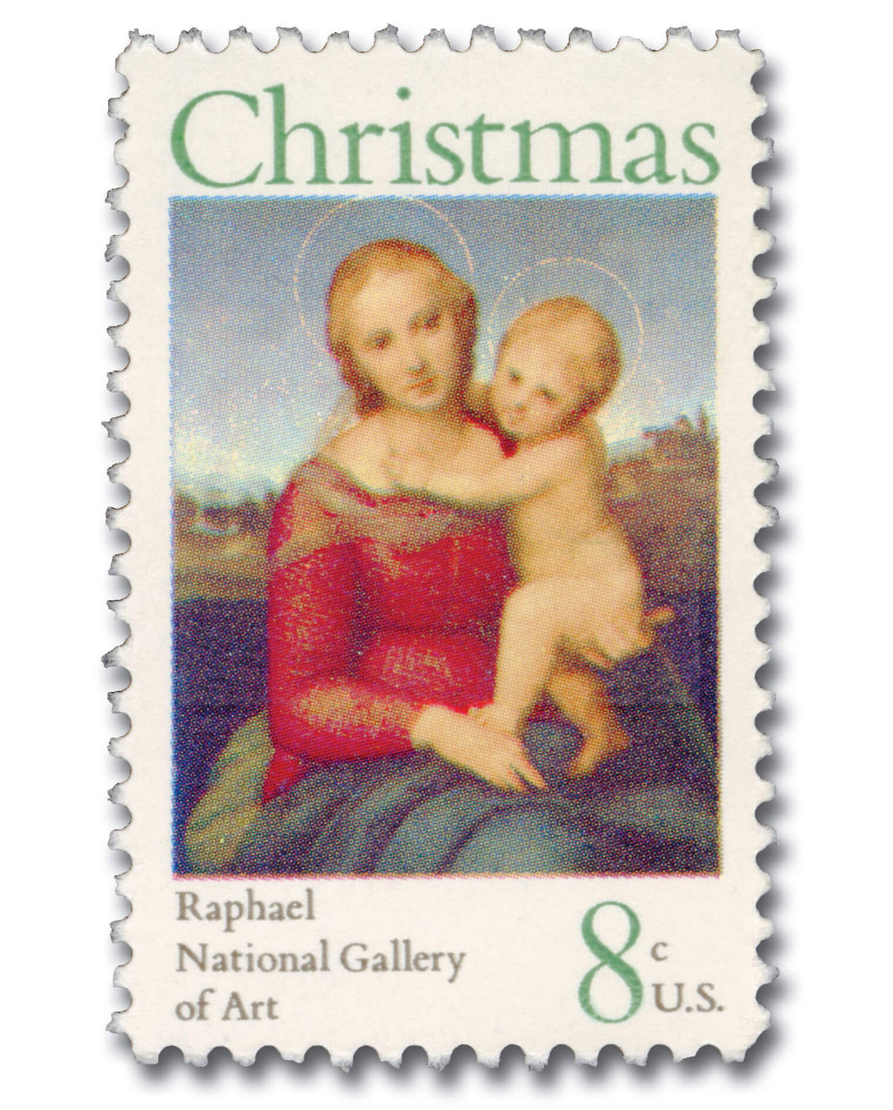 1507 - 1973 8c The Small Cowper Madonna - Mystic Stamp Company