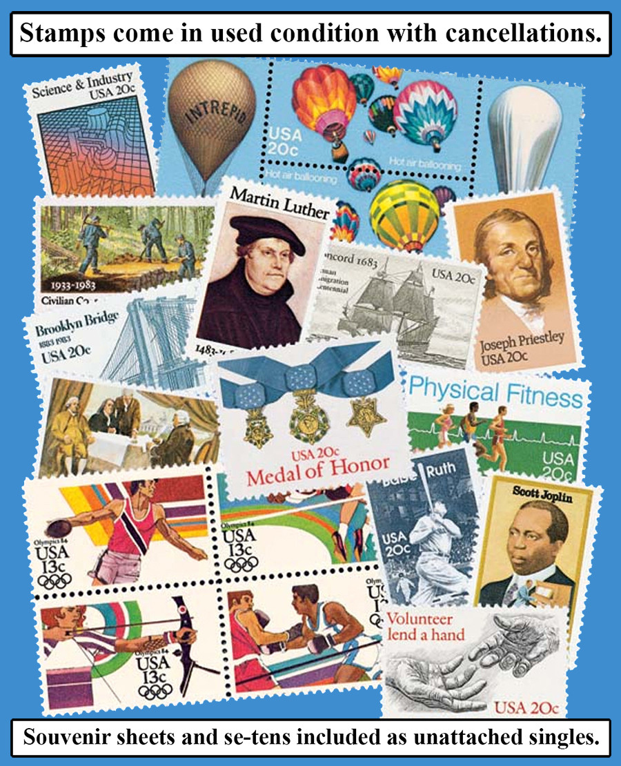 YS1983 - 1983 Commemorative Stamp Year Set - Mystic Stamp Company