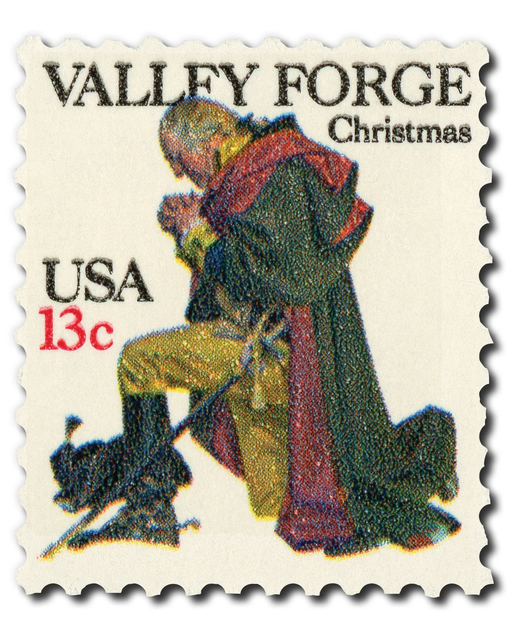 1729 - 1977 13c Washington at Valley Forge - Mystic Stamp Company