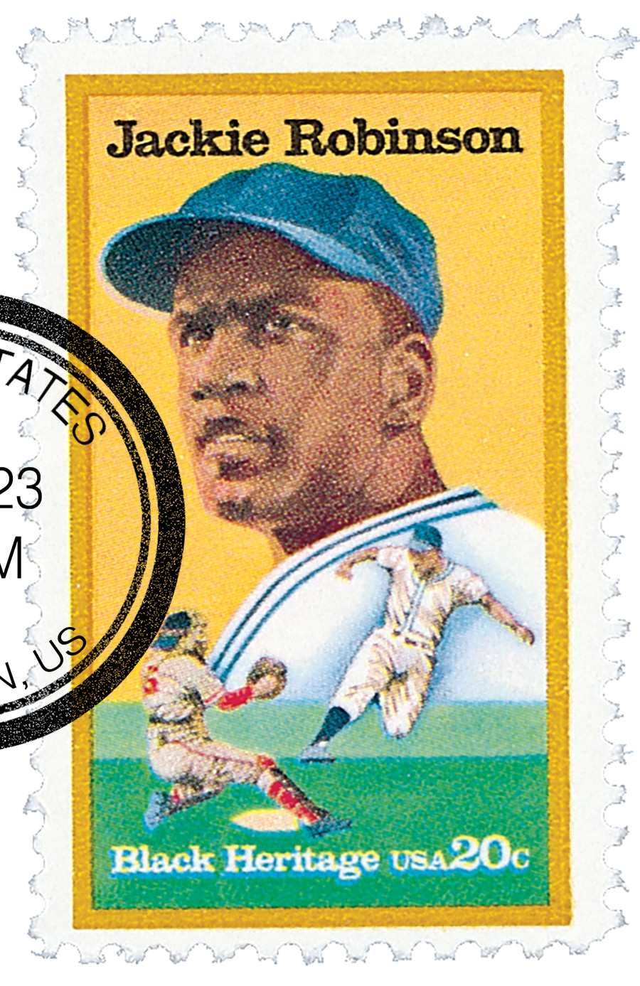2016 - 1982 20c Black Heritage: Jackie Robinson - Mystic Stamp Company