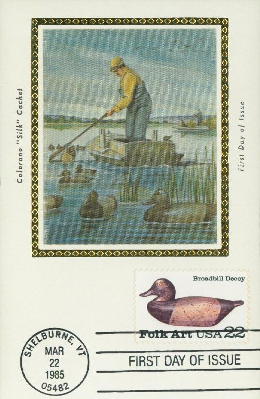 2138 - 1985 22c Broadbill Duck Decoys: Broadbill - Mystic Stamp