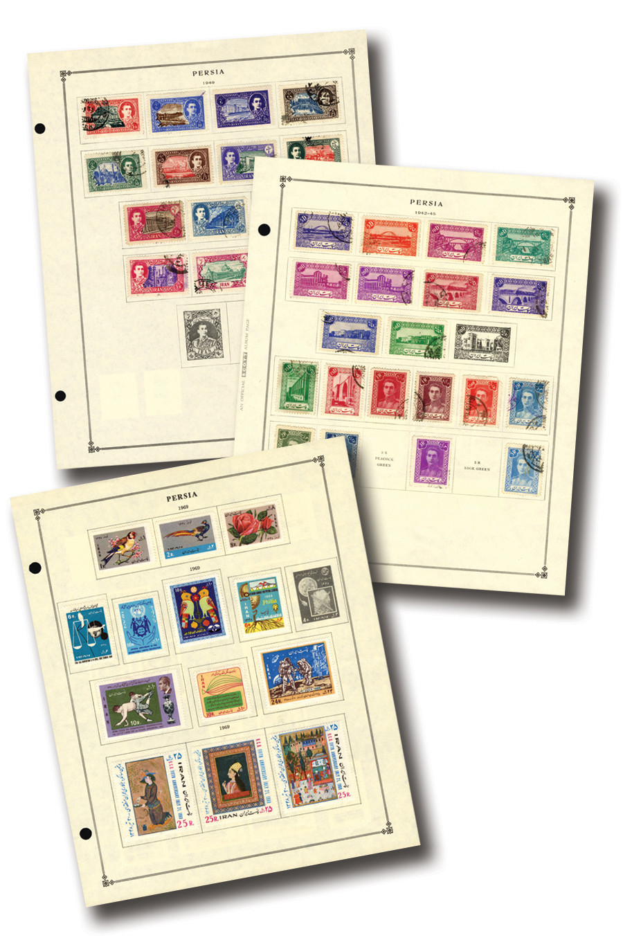 Iran Stamp Collection 1949-1975