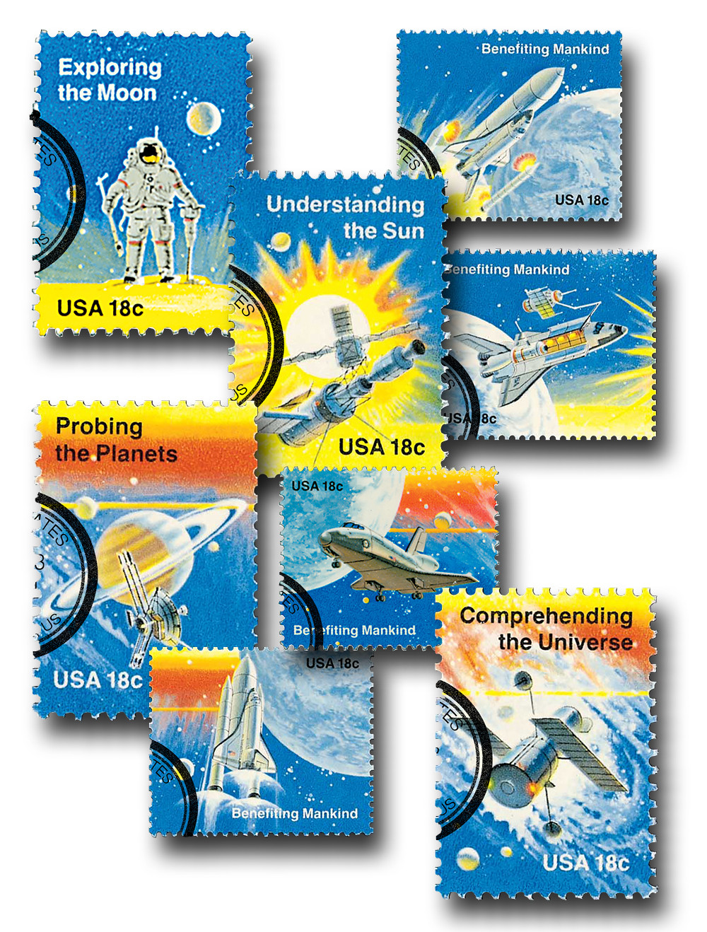 1912-19 - 1981 18c Space Achievement - Mystic Stamp Company