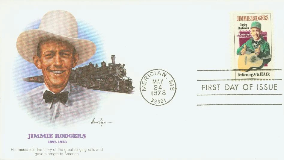 1755 - 1978 13c Performing Arts: Jimmie Rodgers - Mystic Stamp Company