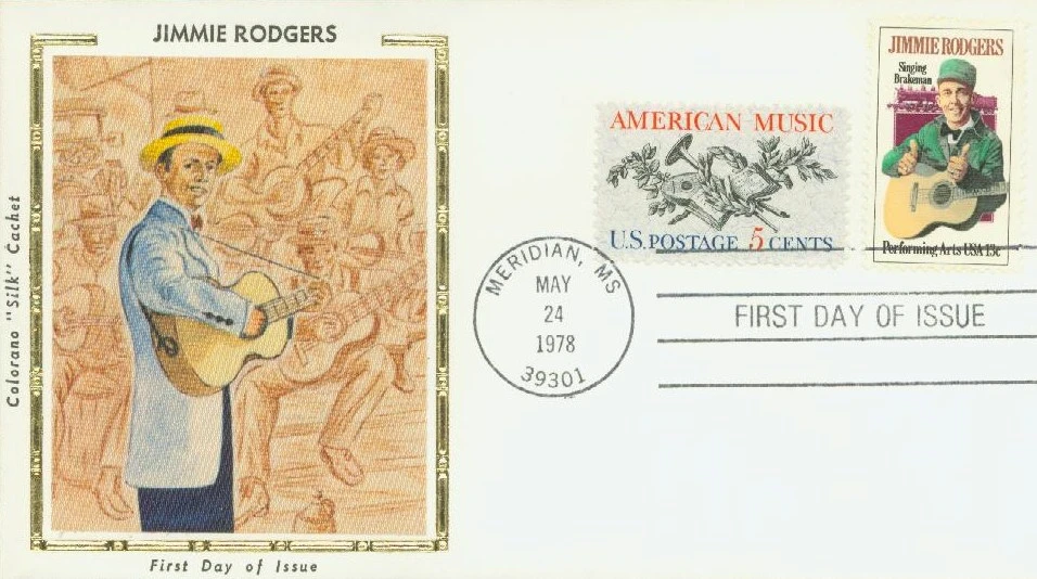 1755 - 1978 13c Performing Arts: Jimmie Rodgers - Mystic Stamp Company