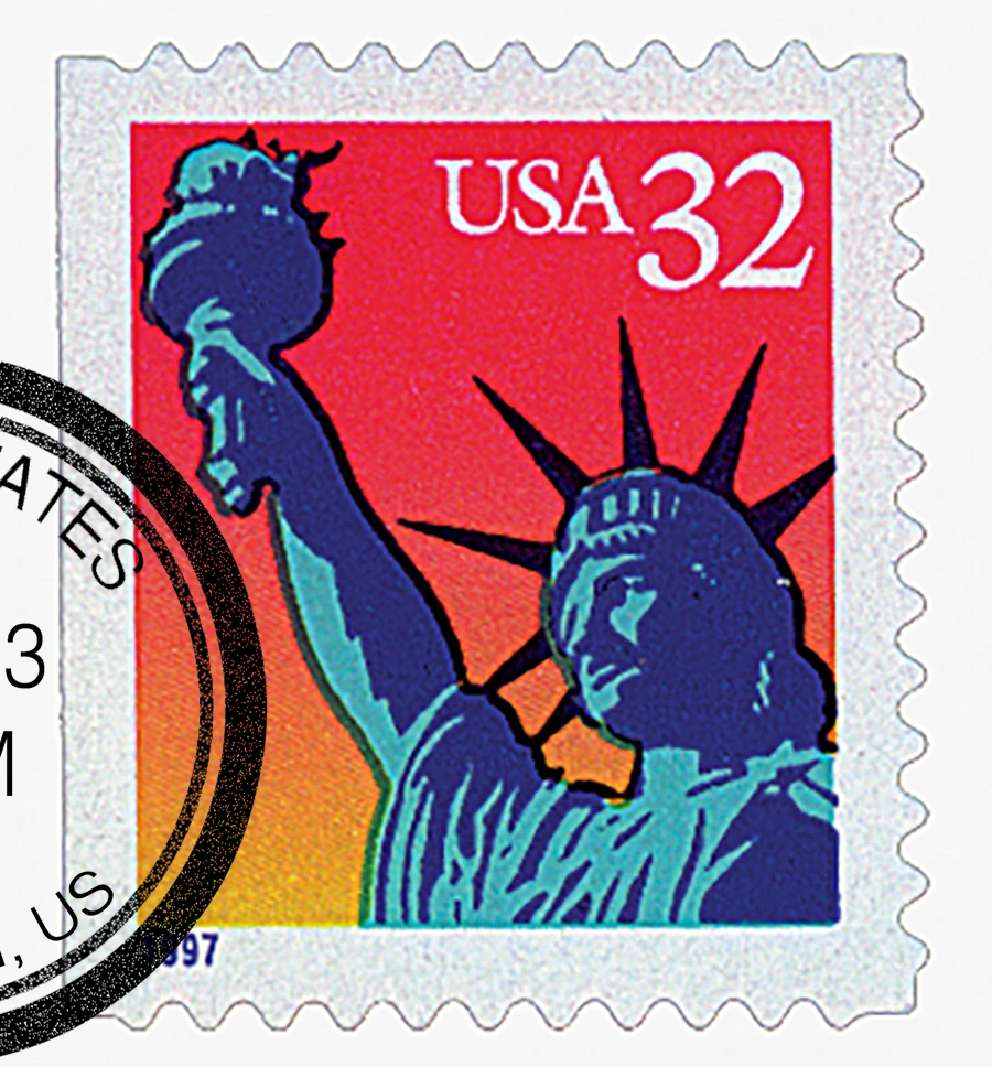 Liberty US-Box WEEDFIN 22cm(35cm)中古美品 3122 - 1997 32c Statue of Liberty - Mystic Stamp Company