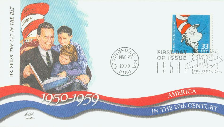 3187h - 1999 33c Celebrate the Century - 1950s: Dr. Suess' 