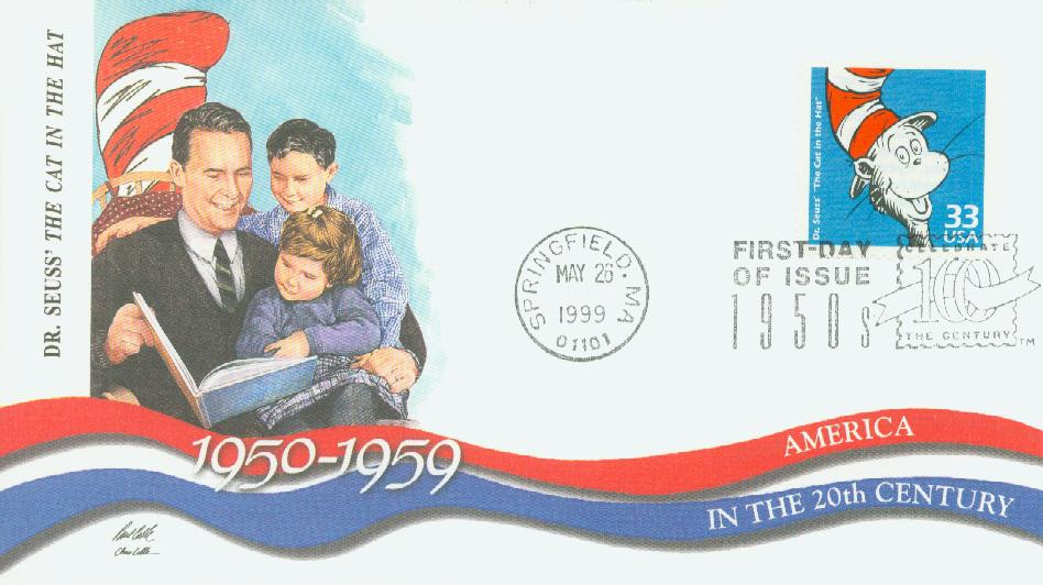 3187h - 1999 33c Celebrate the Century - 1950s: Dr. Suess' 