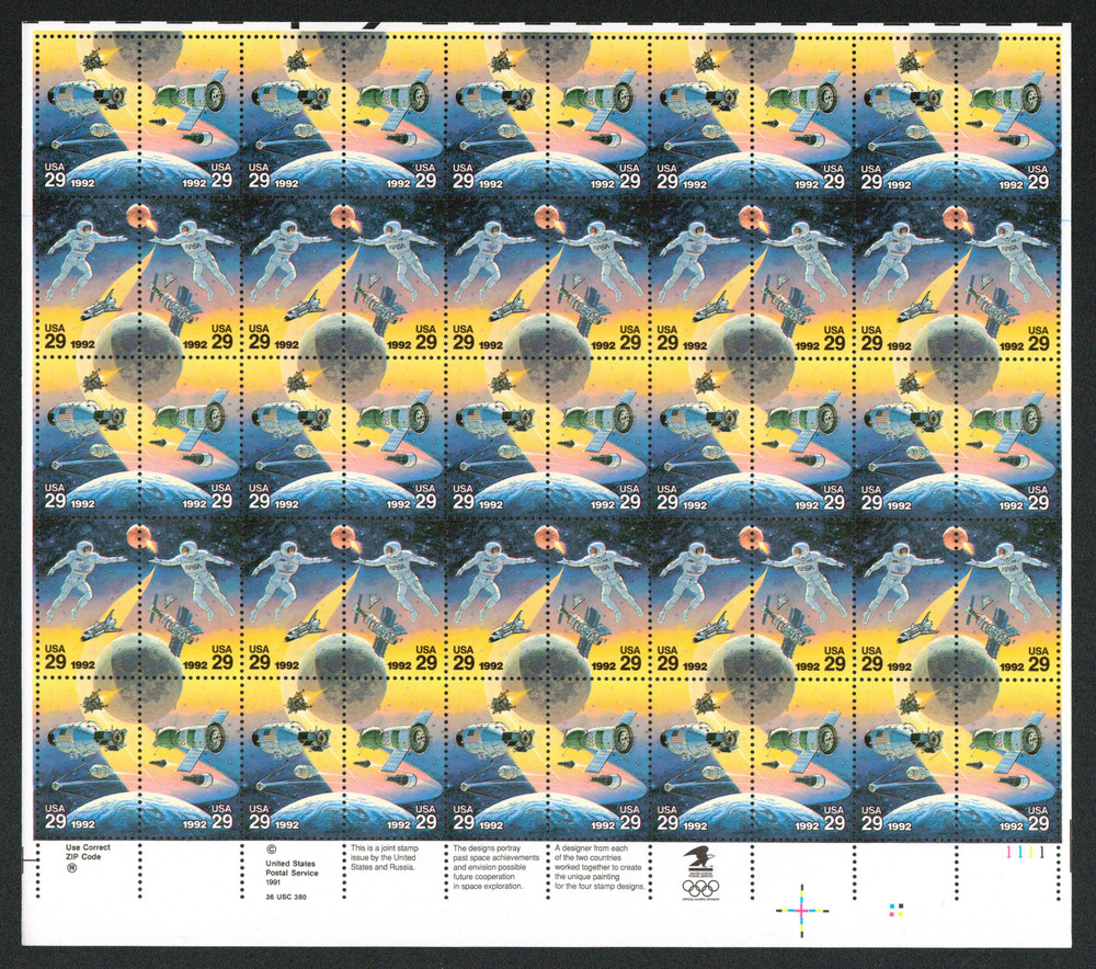 2631-34 - 1992 29c Space Accomplishments - Mystic Stamp Company