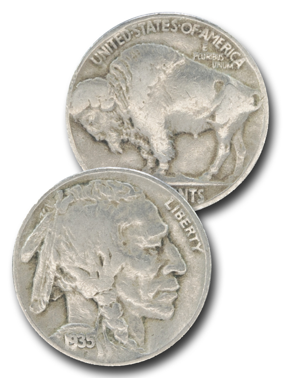 CN-935D 1935-D Buffalo Nickel Mystic Stamp Company - Main Image