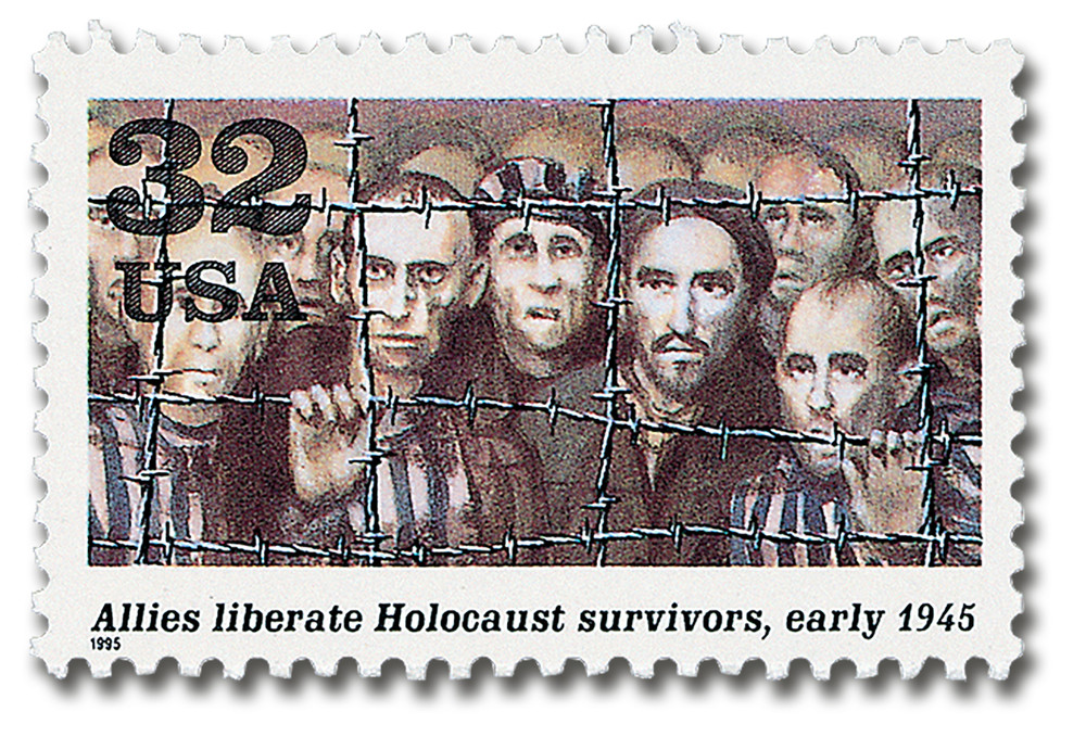 2981e - 1995 32c World War II: Allies Liberate Holocaust Survivors