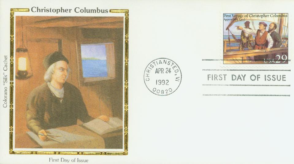 2622 - 1992 29c Voyage of Columbus: Approaching Land - Mystic