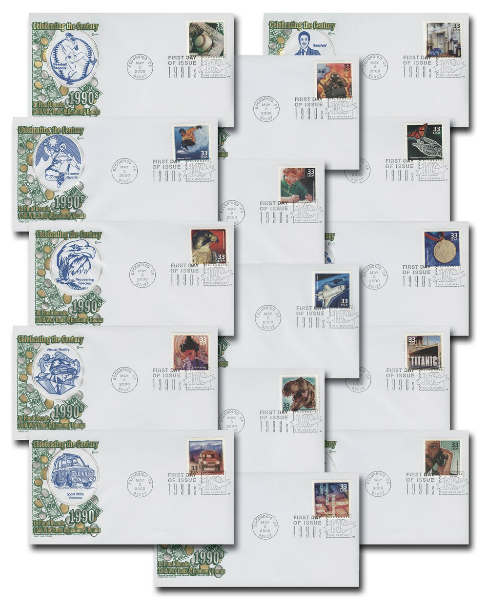 322831 -- Classic First Day Cover Set -- First Day Cover