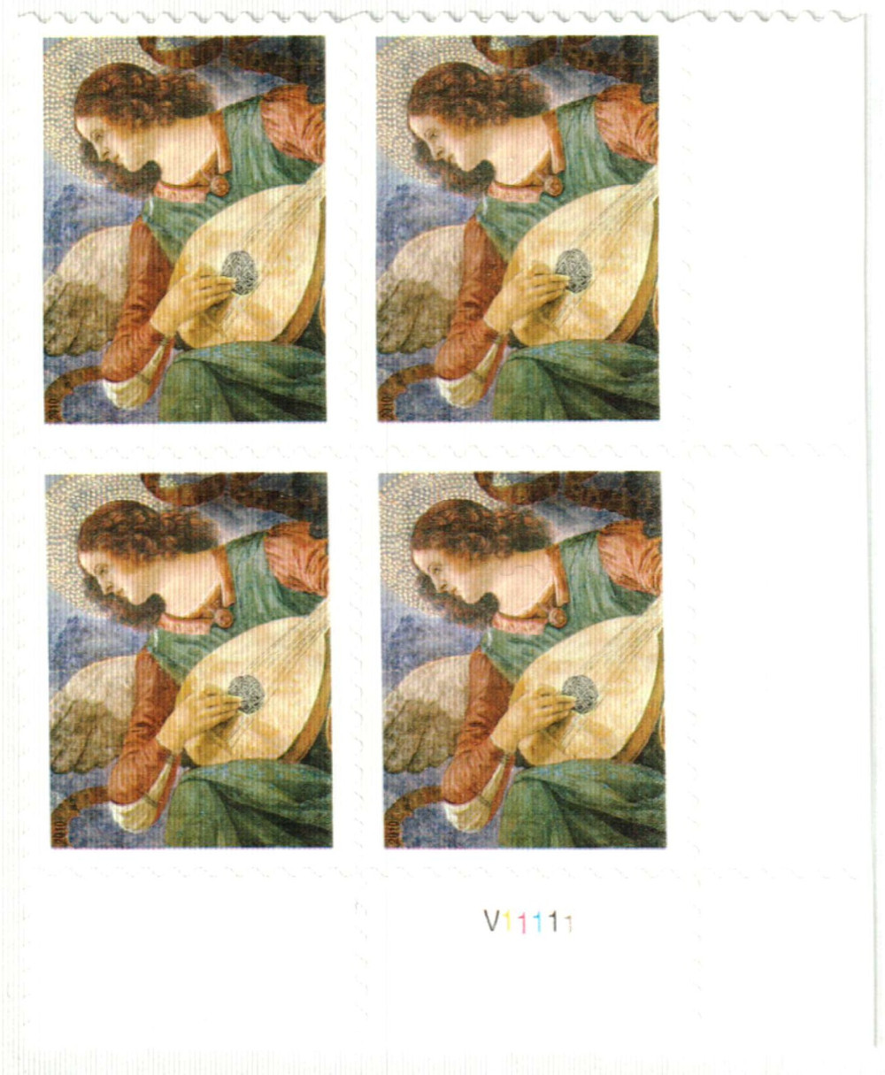 4477 - 2010 44c Angel with Lute - Mystic Stamp Company