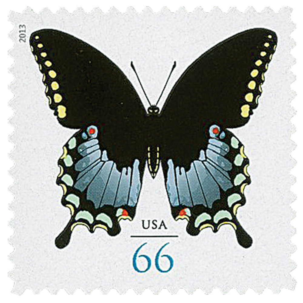 4736 - 2013 66c Spicebush Swallowtail Butterfly - Mystic