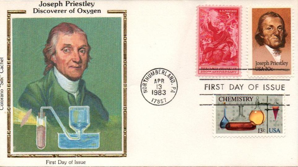 2038 - 1983 20c Joseph Priestley - Mystic Stamp Company