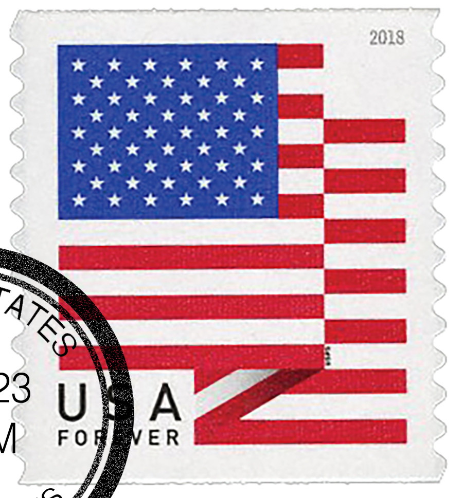 stamps 3.1～ 5261 - 2018 First-Class Forever US Flag - US Flag with Micro Print