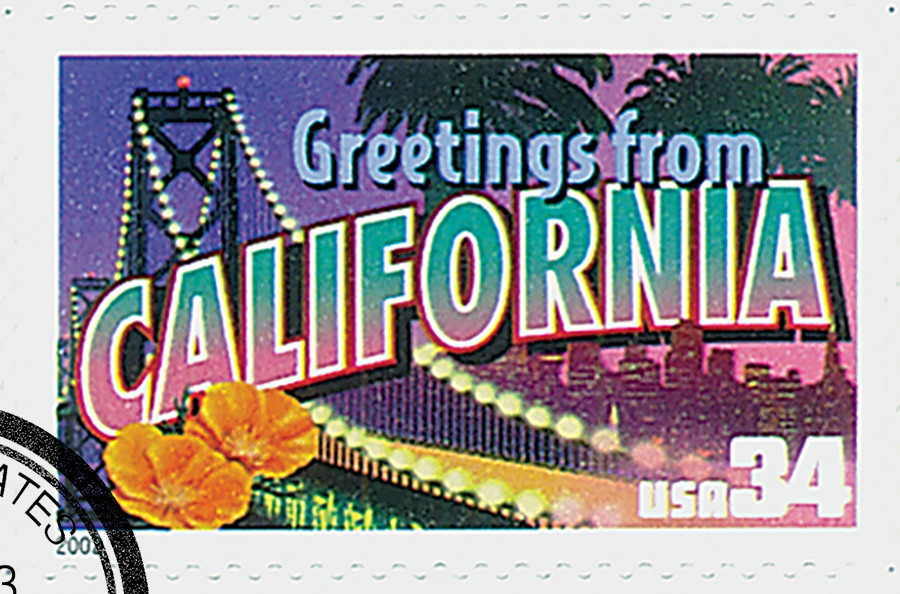 3565 - 2002 34c Greetings From America: California - Mystic Stamp