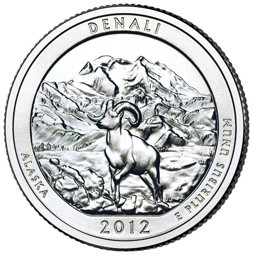 ＤＡＩＮＡ-ＲＯＹＡＬＭＩＮＴ CNAKDN25D - 2012 Denali National Park Quarter, D Mint - Mystic