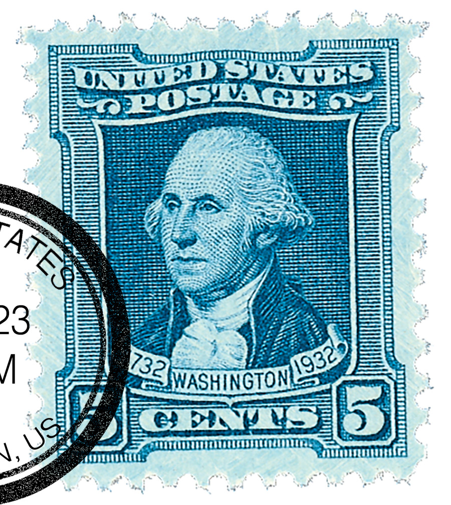 710 - 1932 5c Washington, Blue - Mystic Stamp Company