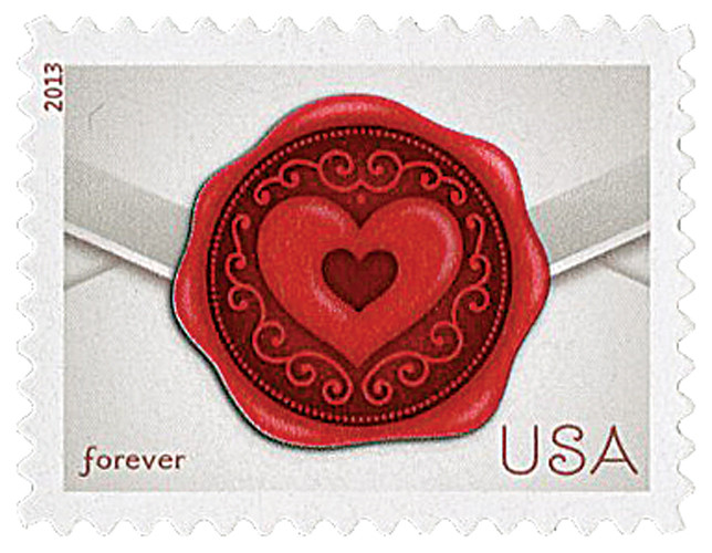 4741 - 2013 First-Class Forever Stamp - Love Series: Sealed with
