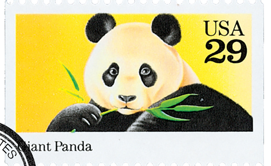 パンダページ 2706 - 1992 29c Wild Animals: Giant Panda - Mystic Stamp Company