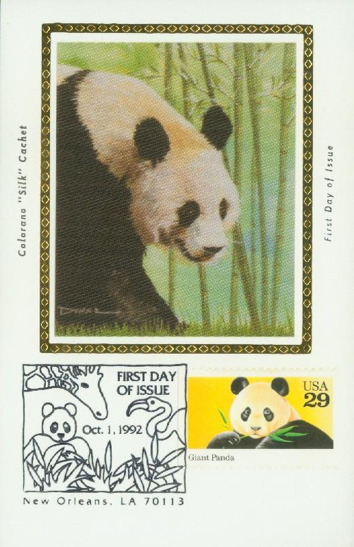2706 - 1992 29c Wild Animals: Giant Panda - Mystic Stamp Company